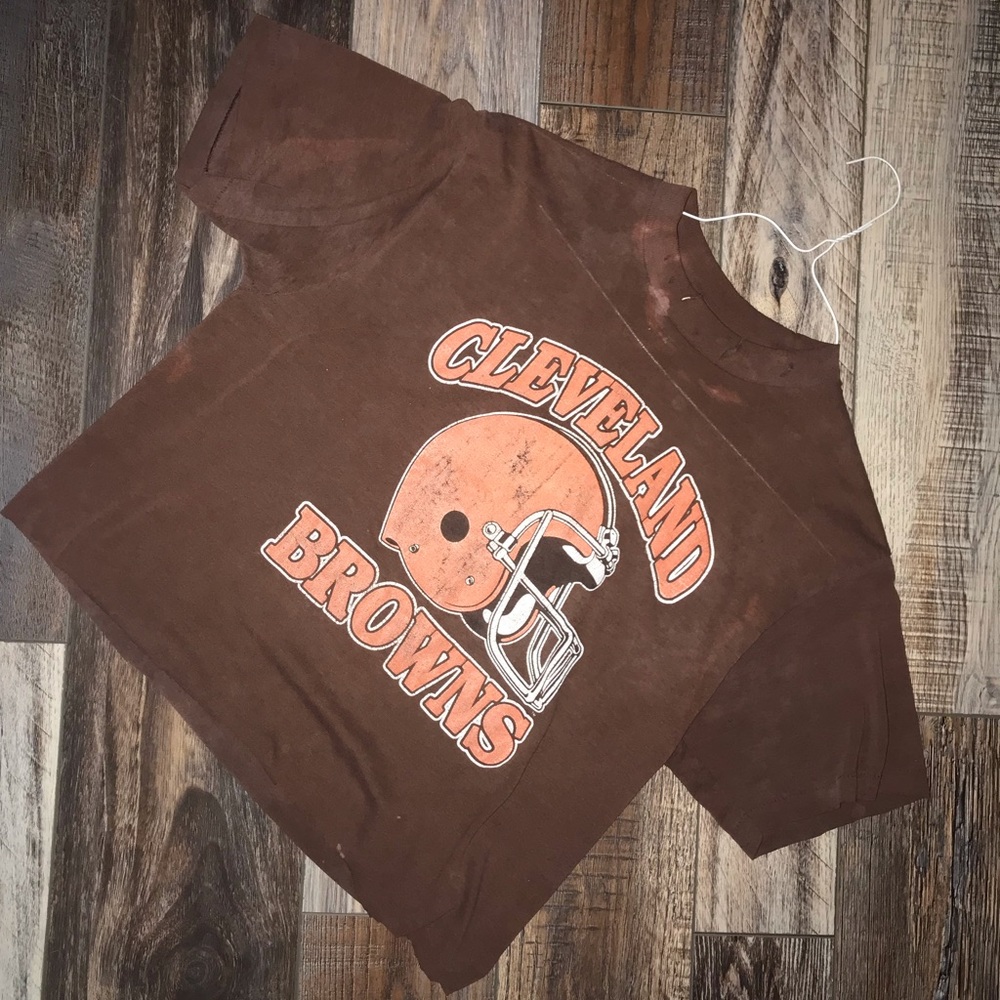Cleveland Browns Vintage Crop T-Shirt
